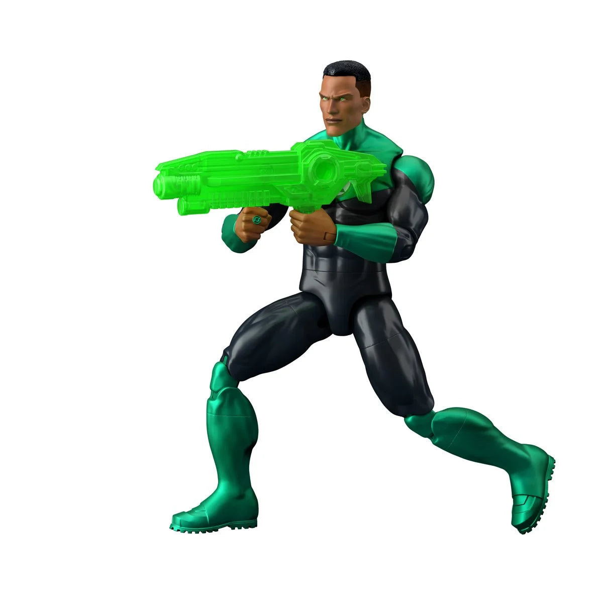 Green Lantern John Stewart Action Figure Mattel DC Premiere Wave 2 Core Set New by Go Figment with green energy weapon accessory