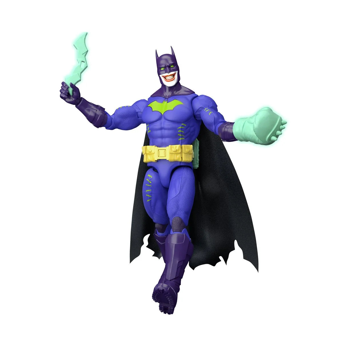 Jokerized Batman Action Figure Mattel DC Premiere Wave 2 Core Set New by Go Figment in purple suit with green accessories