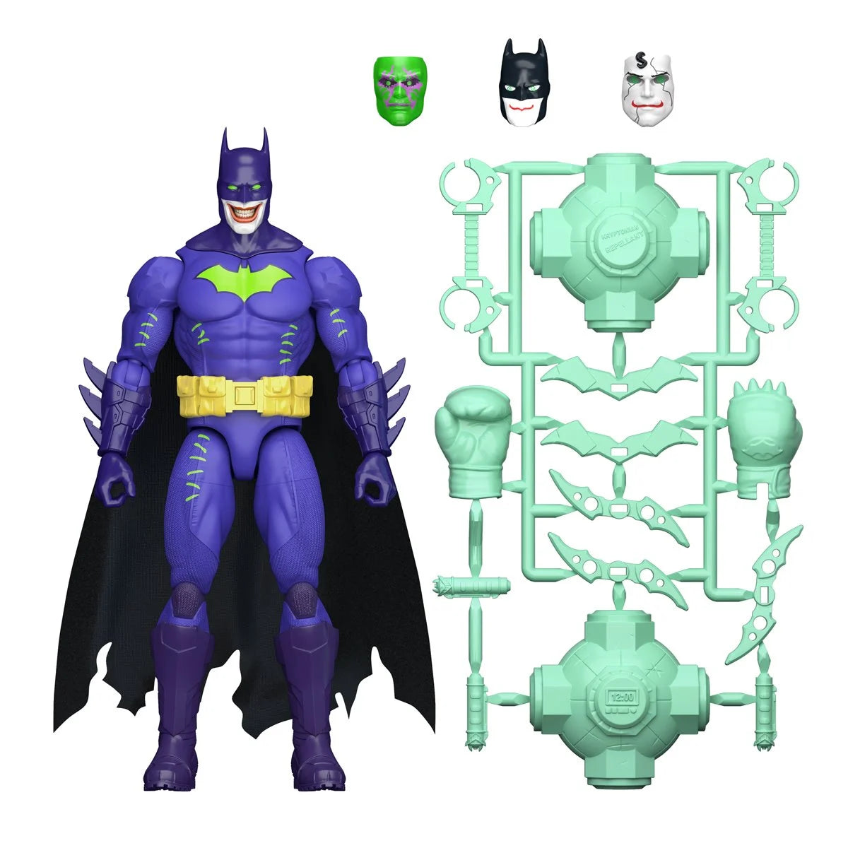 Jokerized Batman Action Figure Mattel DC Premiere Wave 2 Core Set New by Go Figment with multiple head and accessory options