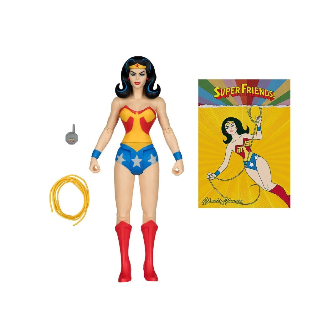 Wonder Woman - DC Retro Wave 16 Super Friends 6" Action Figure McFarlane by Go Figment with lasso and card accessory