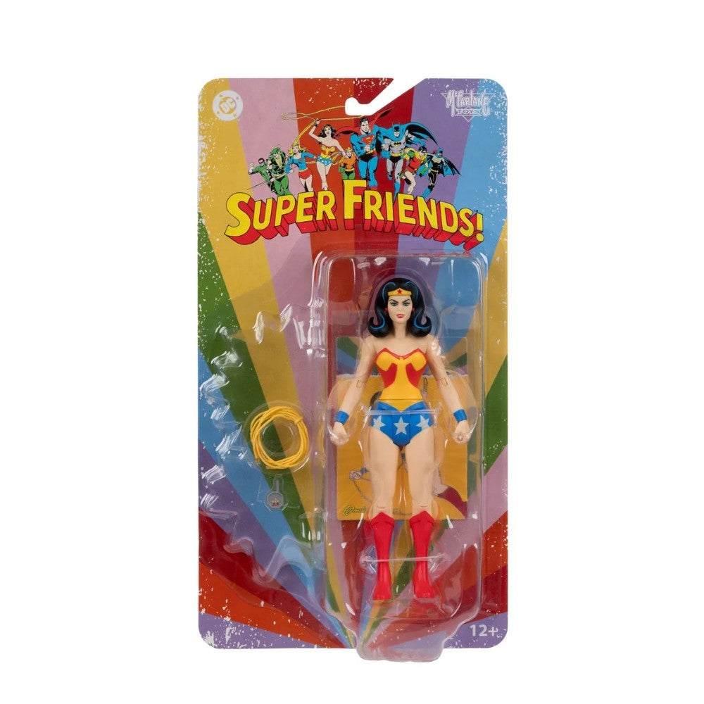 Wonder Woman - DC Retro Wave 16 Super Friends 6" Action Figure McFarlane by Go Figment in colorful retro packaging