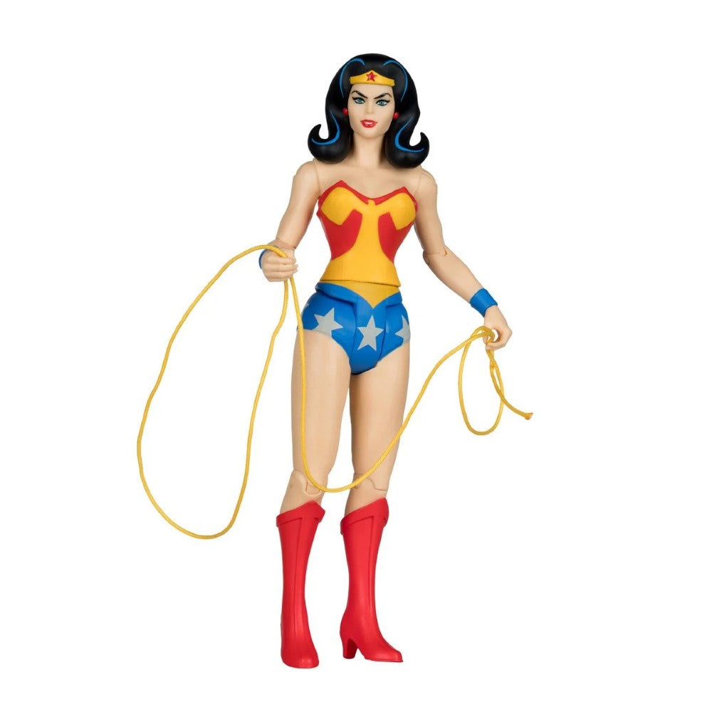 Wonder Woman - DC Retro Wave 16 Super Friends 6" Action Figure McFarlane by Go Figment holding lasso with classic costume