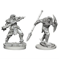Dragonborn Male Fighter with Spear - D&D Nolzur's Marvelous 1.5 inch Mini-Figure 2-Pack WizKids by Wizkids