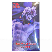 Banpresto Dan Da Dan Jiji Trio-Try-iT Transformed Version Prize Figure packaging showing muscular character with white hair and colorful earrings