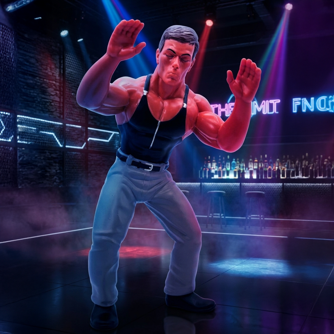 Kurt Sloane Kickboxer Dancing Major Big Rubber Guys 1:9 Scale 8-Inch Posed Wrestling Figure by Major in dynamic dance pose