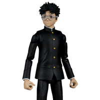 Okarun Dandadan 1:10 Scale 7" Premium Dandadan Action Figure by Go Figment in black uniform with glasses and articulated joints