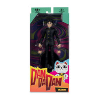 Okarun Dandadan 1:10 Scale 7" Premium Dandadan Action Figure by Go Figment in black uniform with accessories in packaging