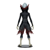 Okarun Transformed Dandadan 1:10 Scale 7" Premium Dandadan Action Figure by Go Figment in tattered black outfit rear view