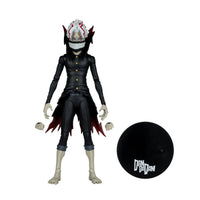 Okarun Transformed Dandadan 1:10 Scale 7" Premium Dandadan Action Figure by Go Figment in black outfit with mask and display base