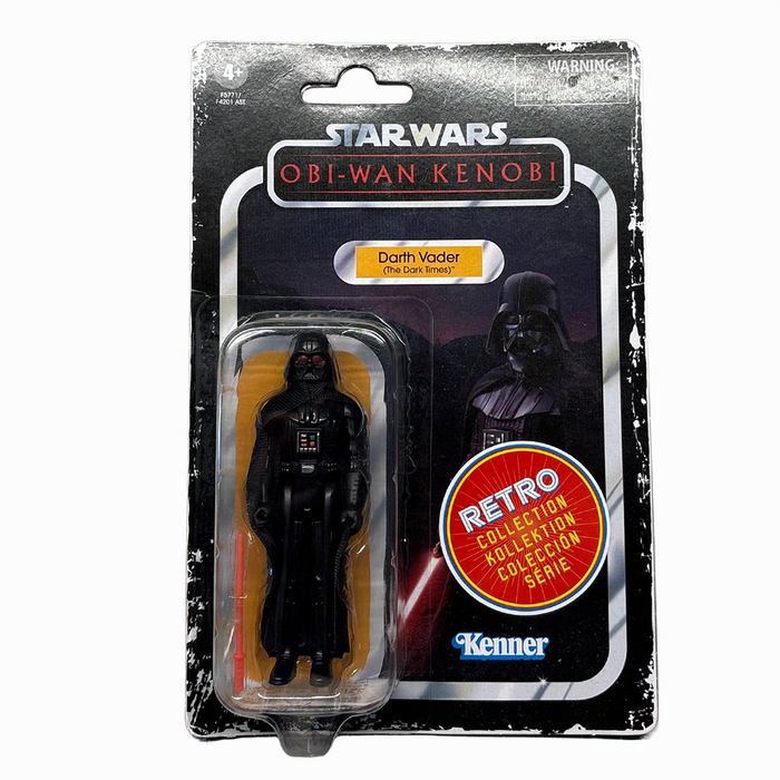 Star Wars Retro Collection Darth Vader (Obi-Wan Kenobi) Action Figure by Hasbro 3.75-inch in blister packaging