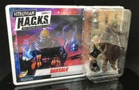 Toy figure in packaging with Vitruvian H.A.C.K.S. series 2 label on a dark background