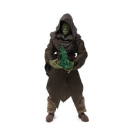 Darsalk (Orc Mage) -Vitruvian H.A.C.K.S. 1:18 Scale Action Figure by Boss Fight Studio Llc with hooded cloak and green magic effect