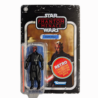 Darth Maul Star Wars Retro Collection Action Figure 1:18 Scale TPM by Kenner in retro packaging