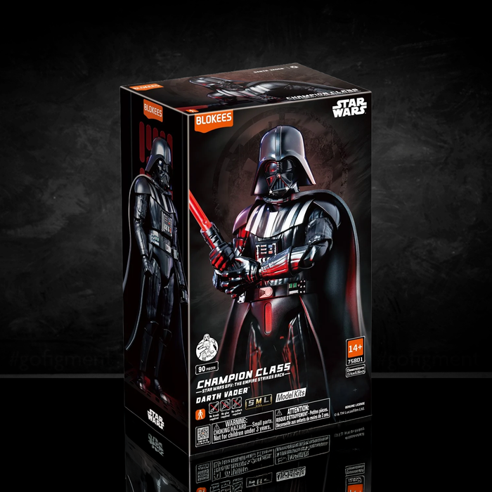 Star Wars: The Empire Strikes Back Darth Vader Blokees Model Kit by Hasbro new collectible in box with lightsaber accessory