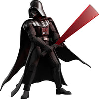 Star Wars: The Empire Strikes Back Darth Vader Blokees Model Kit by Hasbro wielding red lightsaber in black armor and cape