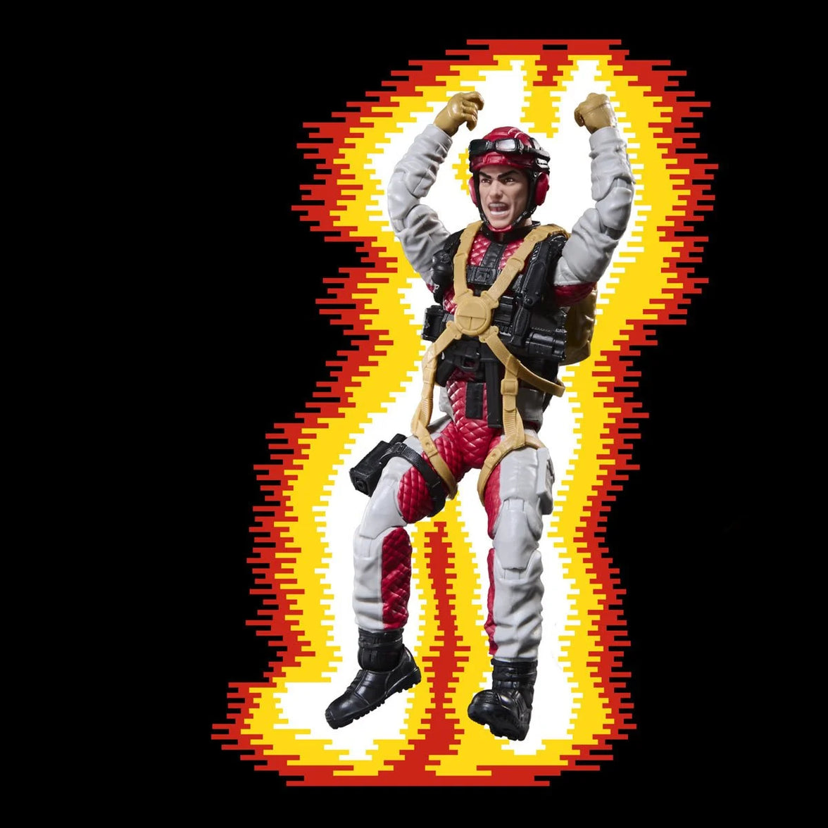 David “Crazylegs” Thomas "Retro Cardback" G.I. Joe Classified Series 6 inch Action Figure by Hasbro with dynamic pose.