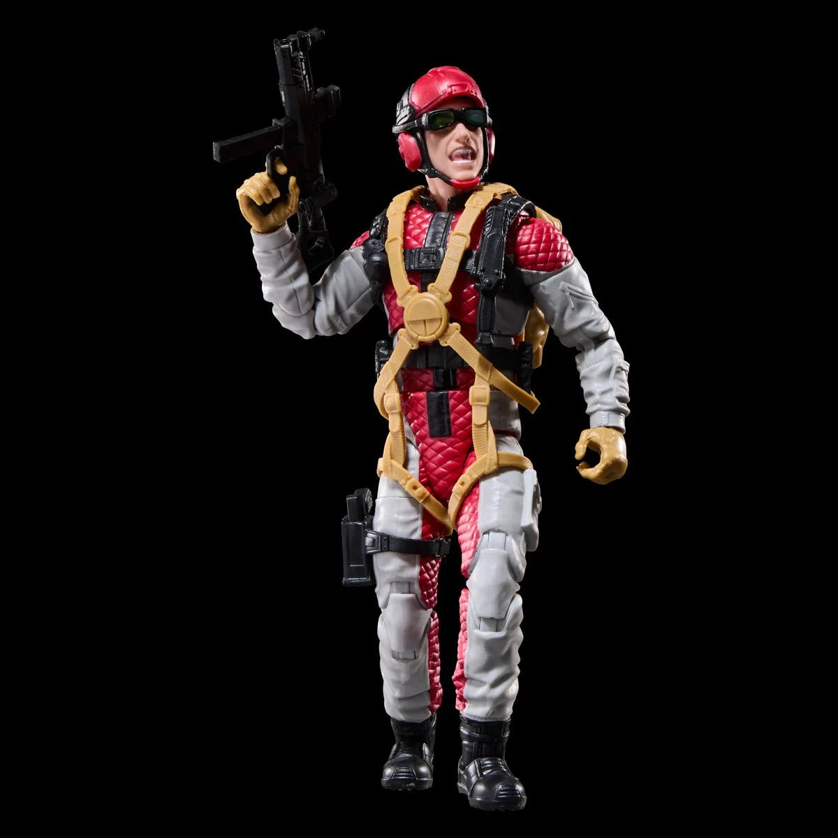 David “Crazylegs” Thomas "Retro Cardback" G.I. Joe Classified Series 6 inch Action Figure by Hasbro holding weapon
