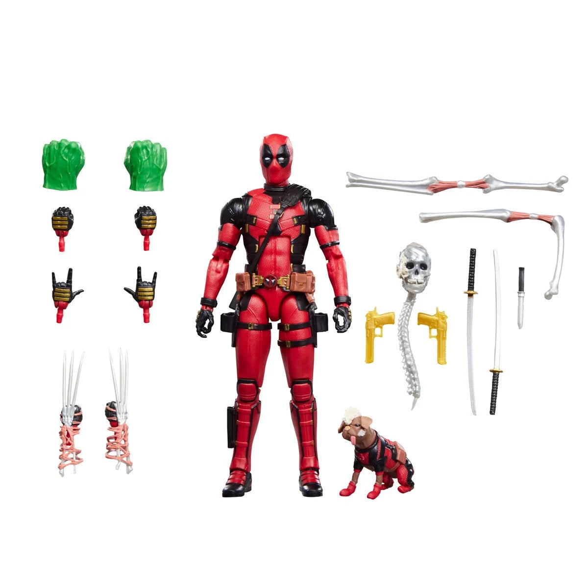 Deadpool & Dogpool Marvel Legends 6-Inch Action Figure 2‑Pack by Hasbro with multiple hands and weapons new in box collectible