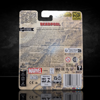 Deadpool Spider-Mobile Dead-Buggy Hot Wheels Premium Pop Culture Diecast Car packaging back by Mattel with Marvel branding and logos.