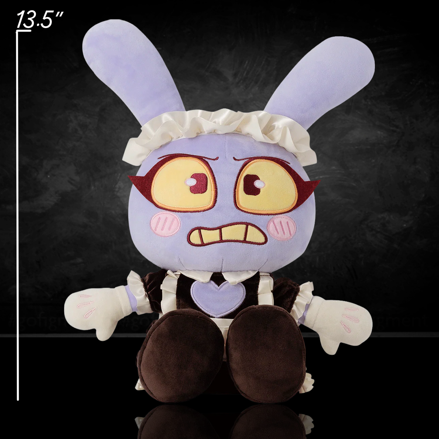 Jax in Maid Outfit The Amazing Digital Circus 11" Soft Plush Toy New With Tags Glitch Authentic collectible plush.