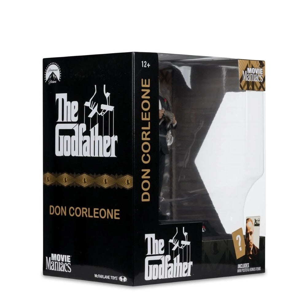 Don Corleone Movie Maniacs The Godfather Paramount Wave 2 6-Inch Posed Figure by Movie Maniacs new in box collectible