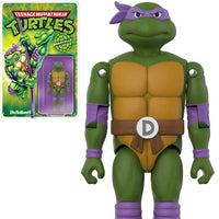 Donatello Teenage Mutant Ninja Turtles ReAction+ Action Figure by Super7 with Bo Staff 3.75-Inch