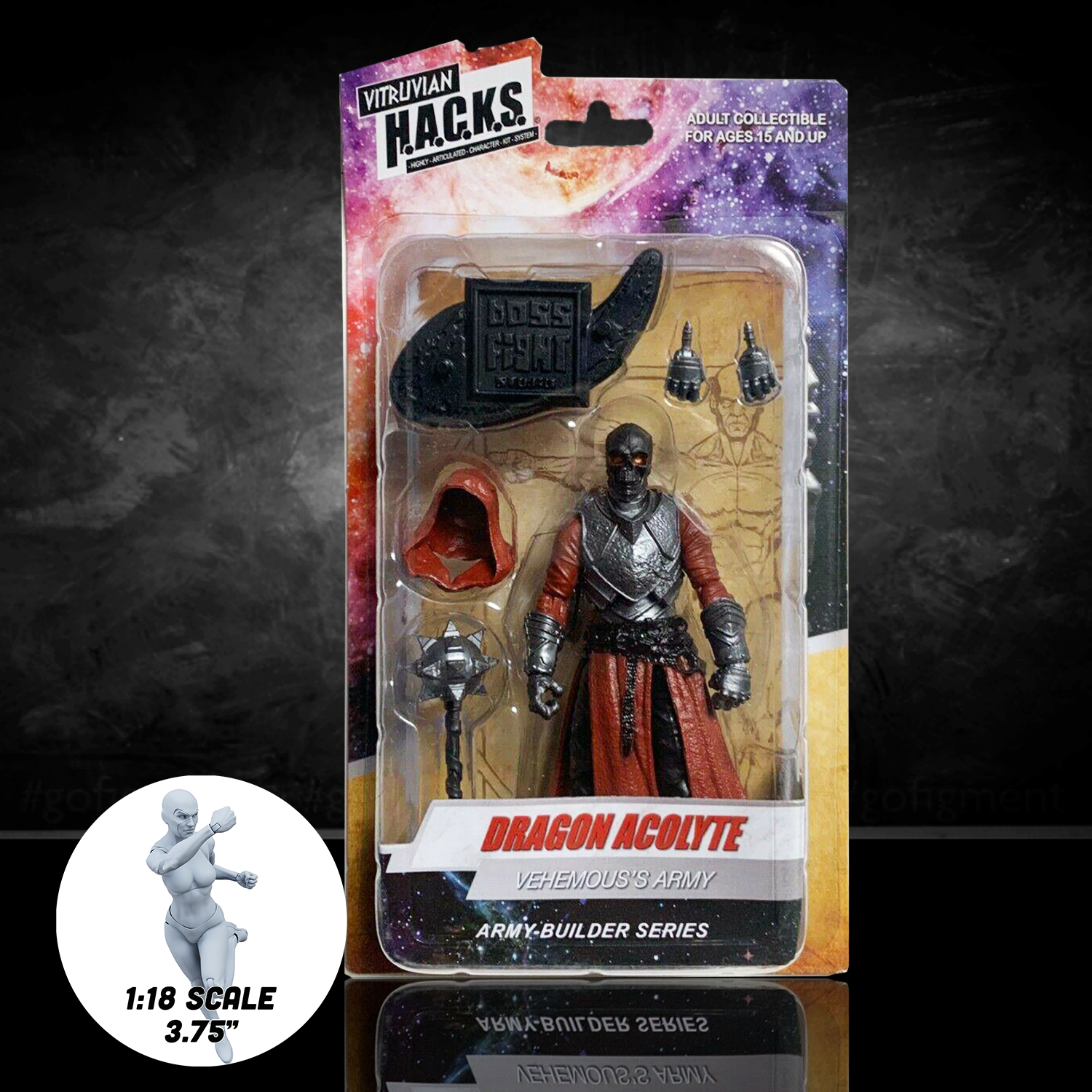 Dragon Acolyte Vehemous's Army Vitruvian H.A.C.K.S. 3.75" Action Figure by Boss Fight Studio Llc new in box