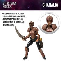 Ghariala (Dragon Harvester) -Vitruvian H.A.C.K.S. 1:18 Scale Action Figure by Boss Fight Studio Llc with armor and sword accessories.