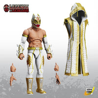 Dralístico Legends of Lucha Libre Premium 1:12 Scale 6" Action Figure by Boss Fight Studio Llc with mask, alternate hands, and hooded robe accessory new in box