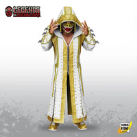Dralístico Legends of Lucha Libre Premium 1:12 Scale 6" Action Figure by Boss Fight Studio Llc with gold and white hooded robe new in box