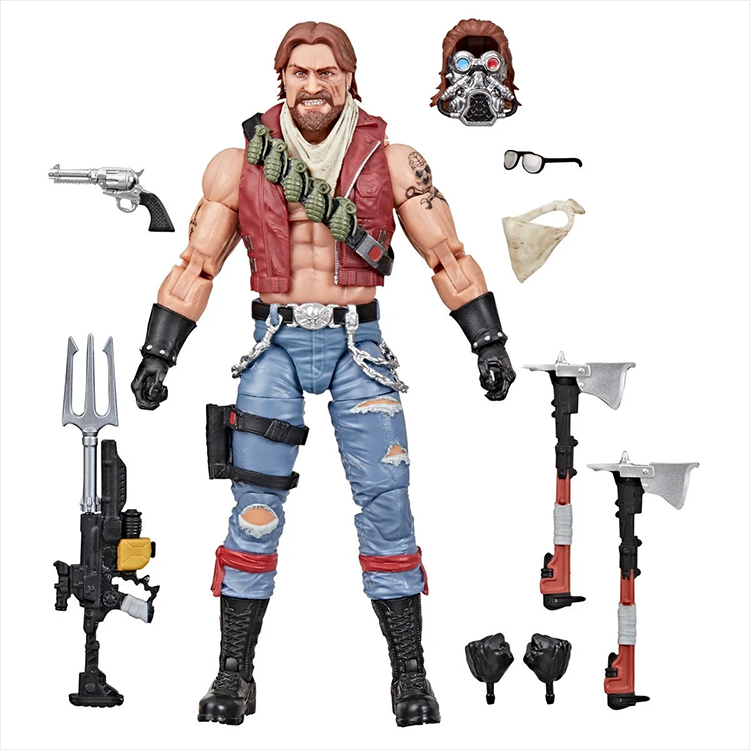 G.I. Joe Classified Series Dreadnok Monkeywrench 6-inch action figure with multiple accessories by Hasbro