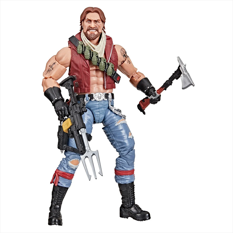 Dreadnok Monkeywrench 6-inch articulated action figure by Hasbro with weapons and accessories from G.I. Joe Classified Series