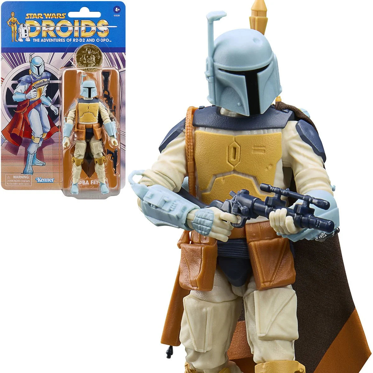 Star Wars The Black Series Droids Boba Fett 6-Inch Action Figure by Hasbro with detailed armor and weapon accessory