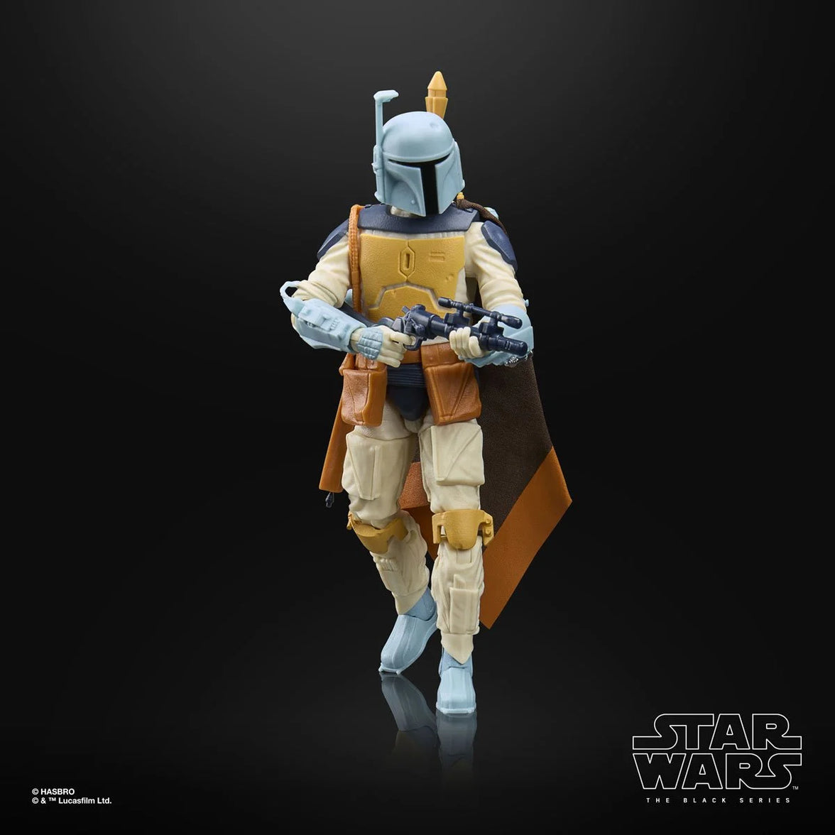 Star Wars The Black Series Droids Boba Fett 6-Inch Action Figure by Hasbro in detailed armor with cape and blaster.