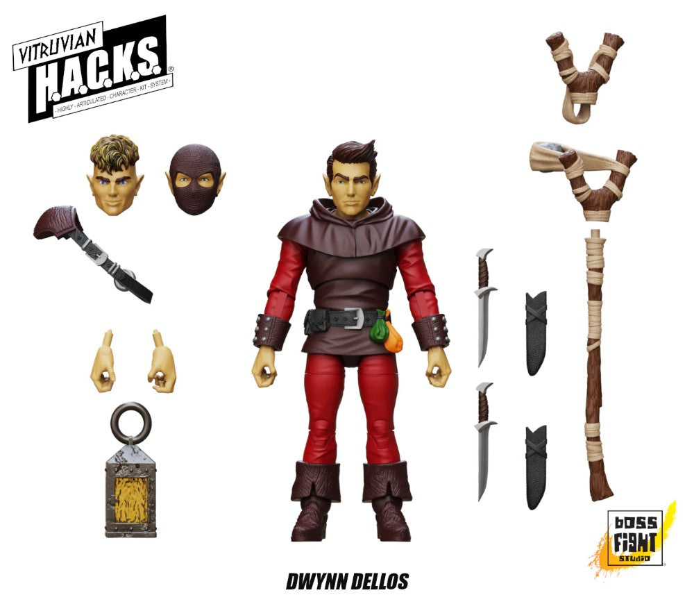 Dwynn Dellos (Halfling Scout) -Vitruvian H.A.C.K.S. 1:18 Scale Action Figure new in box with accessories by Boss Fight Studio Llc