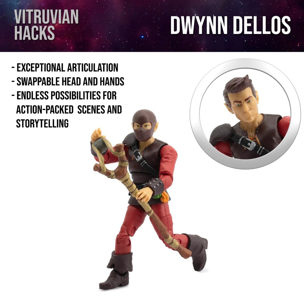 Dwynn Dellos (Halfling Scout) -Vitruvian H.A.C.K.S. 1:18 Scale Action Figure new in box by Boss Fight Studio Llc with swappable parts