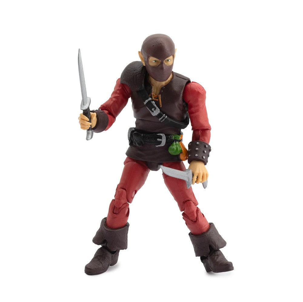 Dwynn Dellos (Halfling Scout) -Vitruvian H.A.C.K.S. 1:18 Scale Action Figure new in box by Boss Fight Studio Llc posed with two blades