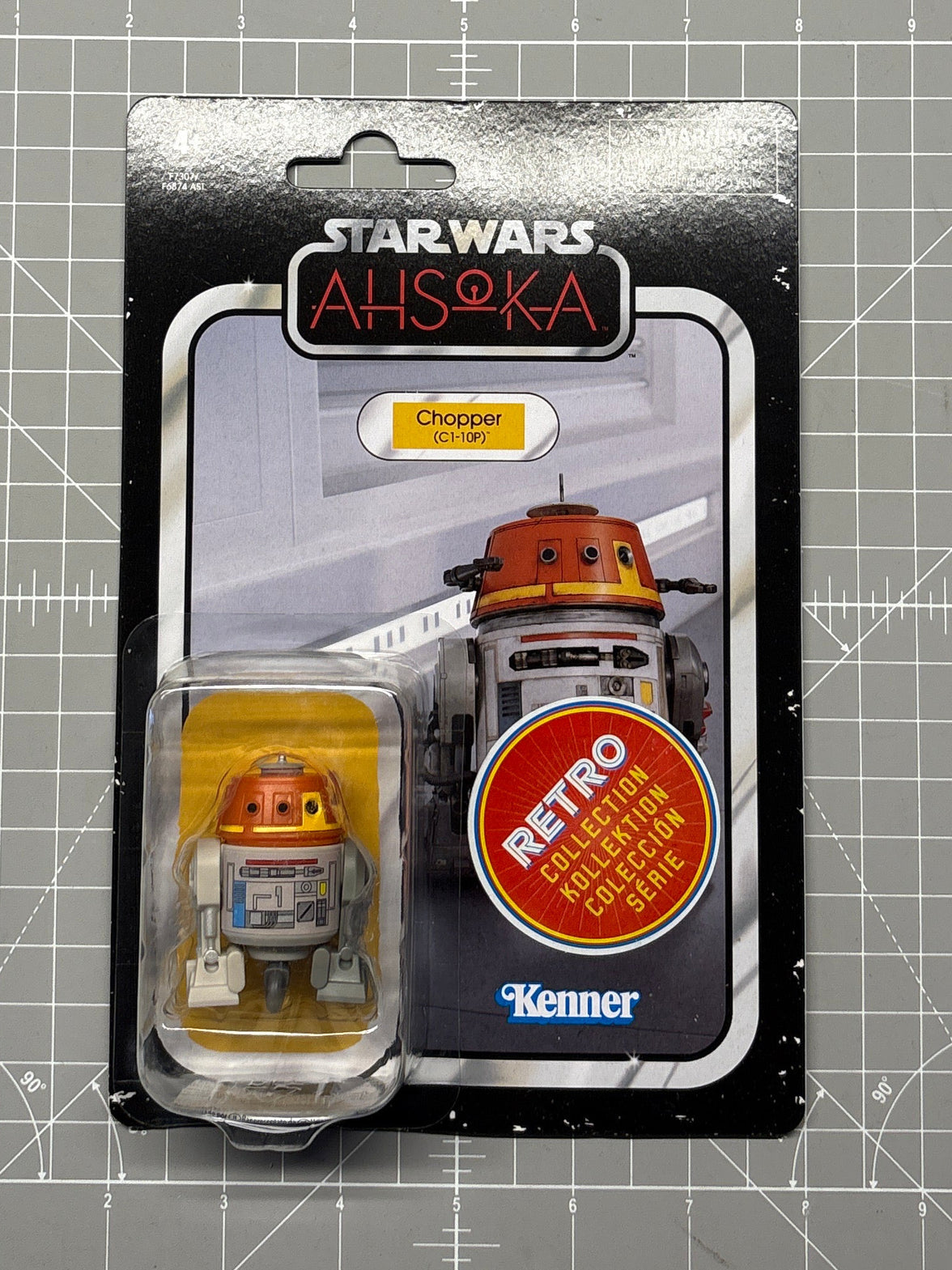 Chopper Star Wars Retro Collection Action Figure 1:18 Scale Ashoka by Kenner packaged collectible figure