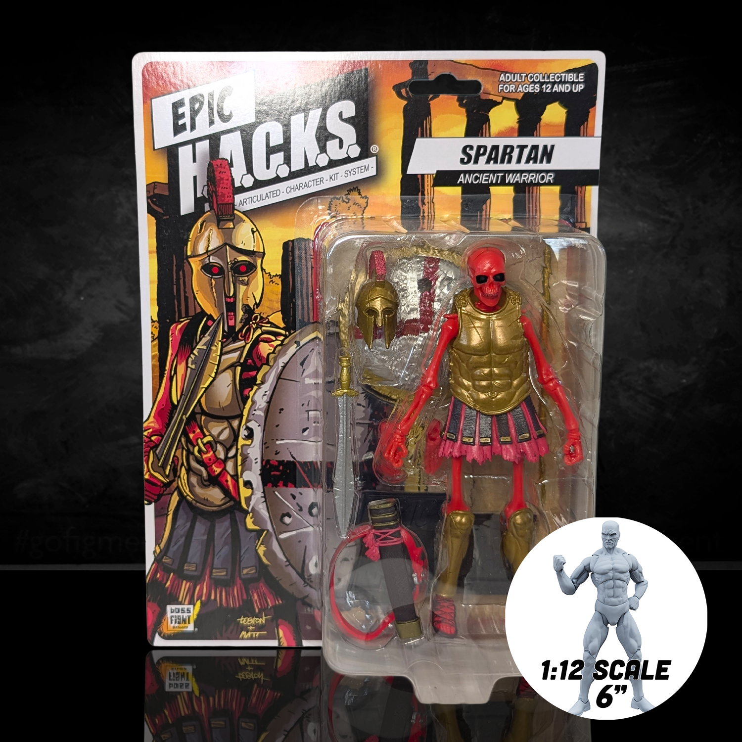 Gladiator: Destroyer of Empires (Epic H.A.C.K.S.) 6" Action Figure – Oversized 1:12 Scale Undead Combatant by Boss Fight Studio Llc new in box