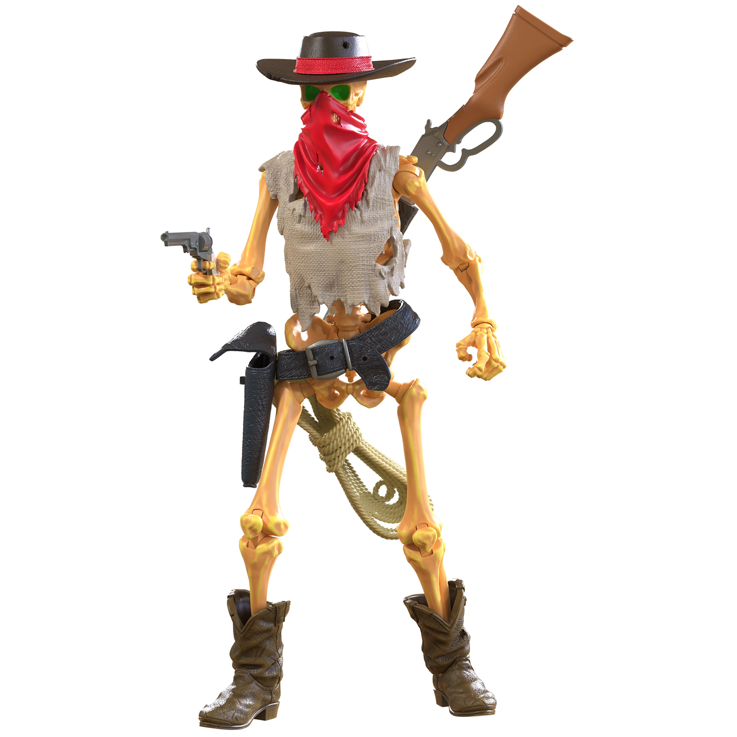 Outlaw: Timeless Criminal (Epic H.A.C.K.S.) 6" Action Figure – Oversized 1:12 Scale Undead Gunslinger by Boss Fight Studio Llc new in box