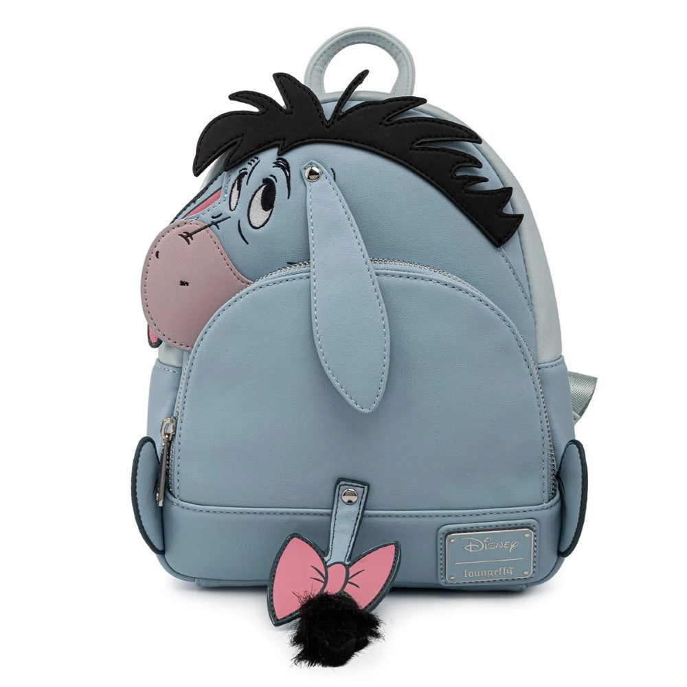 Eeyore Winnie the Pooh Loungefly Cosplay Mini-Backpack New with character ears, tail charm, and soft blue design by Loungefly