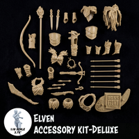 1:18 Scale Elven Wilderness Brown Accessory Pack (Double Figure Ranger & Archer Kit for 3.75" - 4" Figures) by Boss Fight Studio Llc new in box