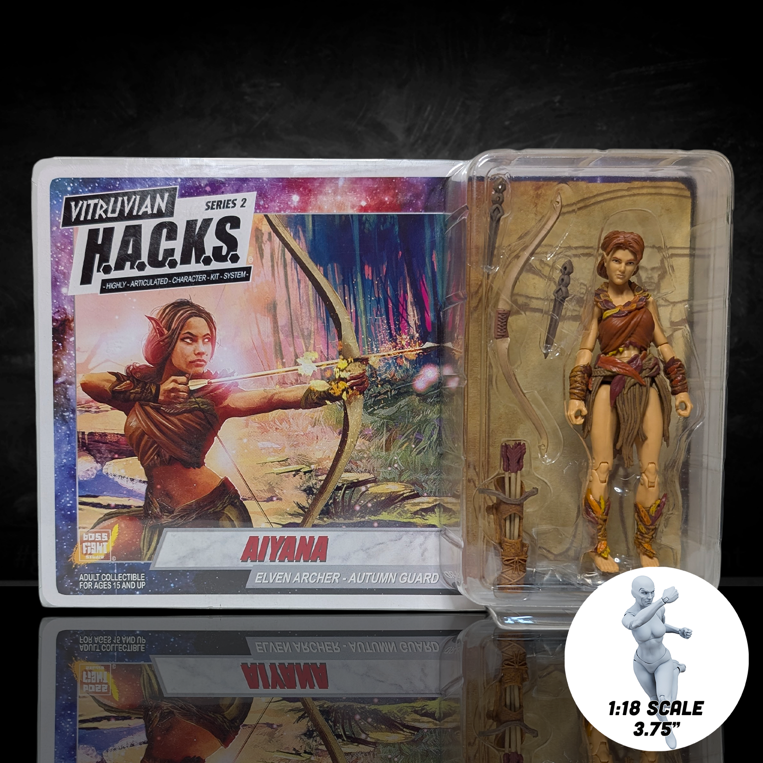 Aiyana Autumn Branch Elven Archer -Vitruvian H.A.C.K.S. Action Figure by Boss Fight Studio Llc new in box collectible