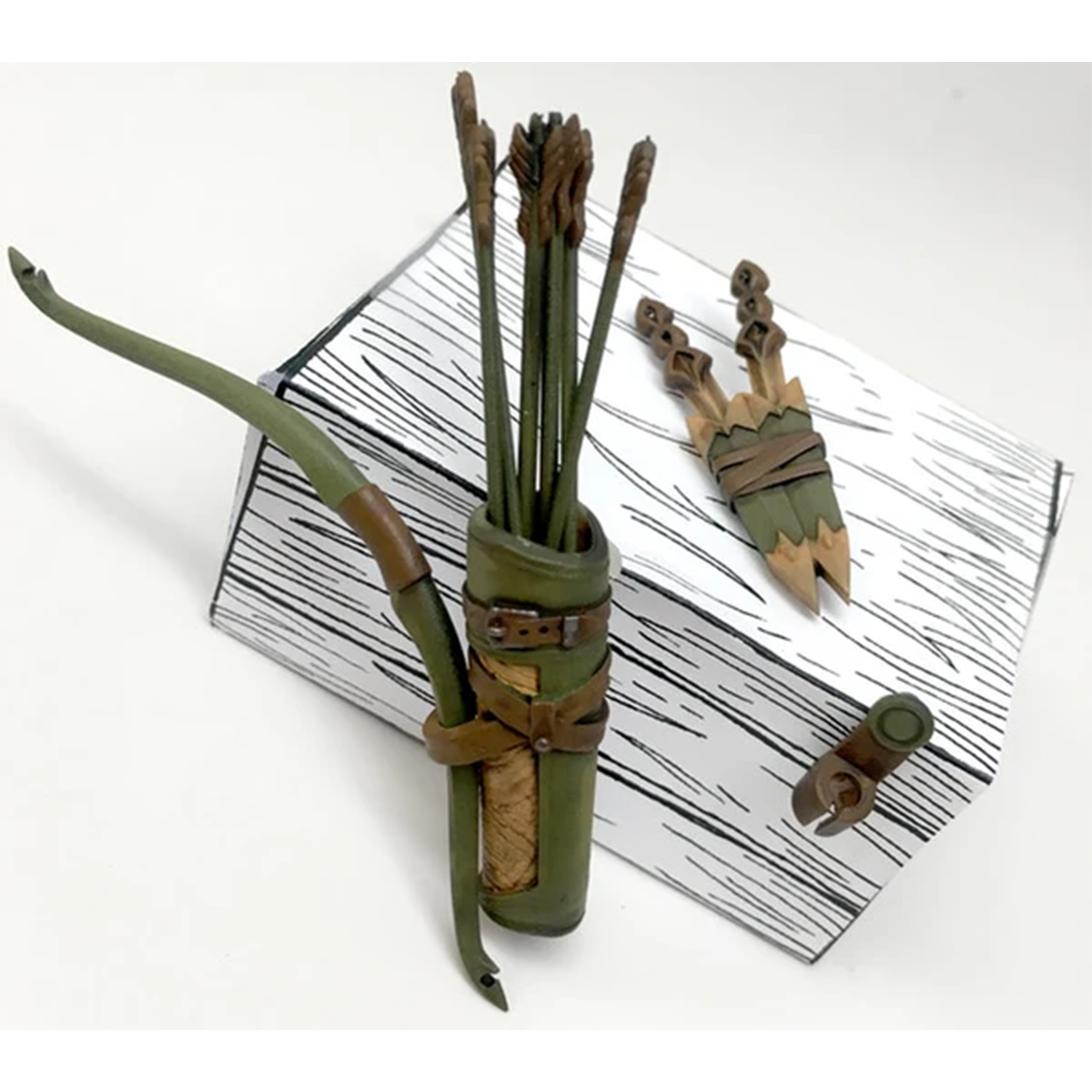 1:18 Scale Elven Mini Gear Kit (Bow, Quiver and Blade Pack for 3.75" - 4" Figures) by Boss Fight Studio Llc new in box