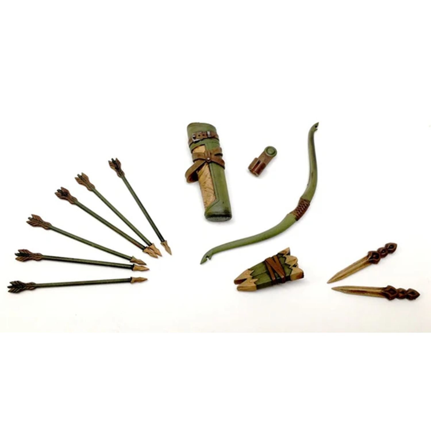 1:18 Scale Elven Mini Gear Kit (Bow, Quiver and Blade Pack for 3.75" - 4" Figures) by Boss Fight Studio Llc new in box