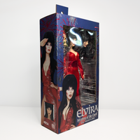 Elvira Red, Fright, and Boo - Mistress of the Dark 8-Inch Clothed Figure by Neca new in box with red dress and accessories
