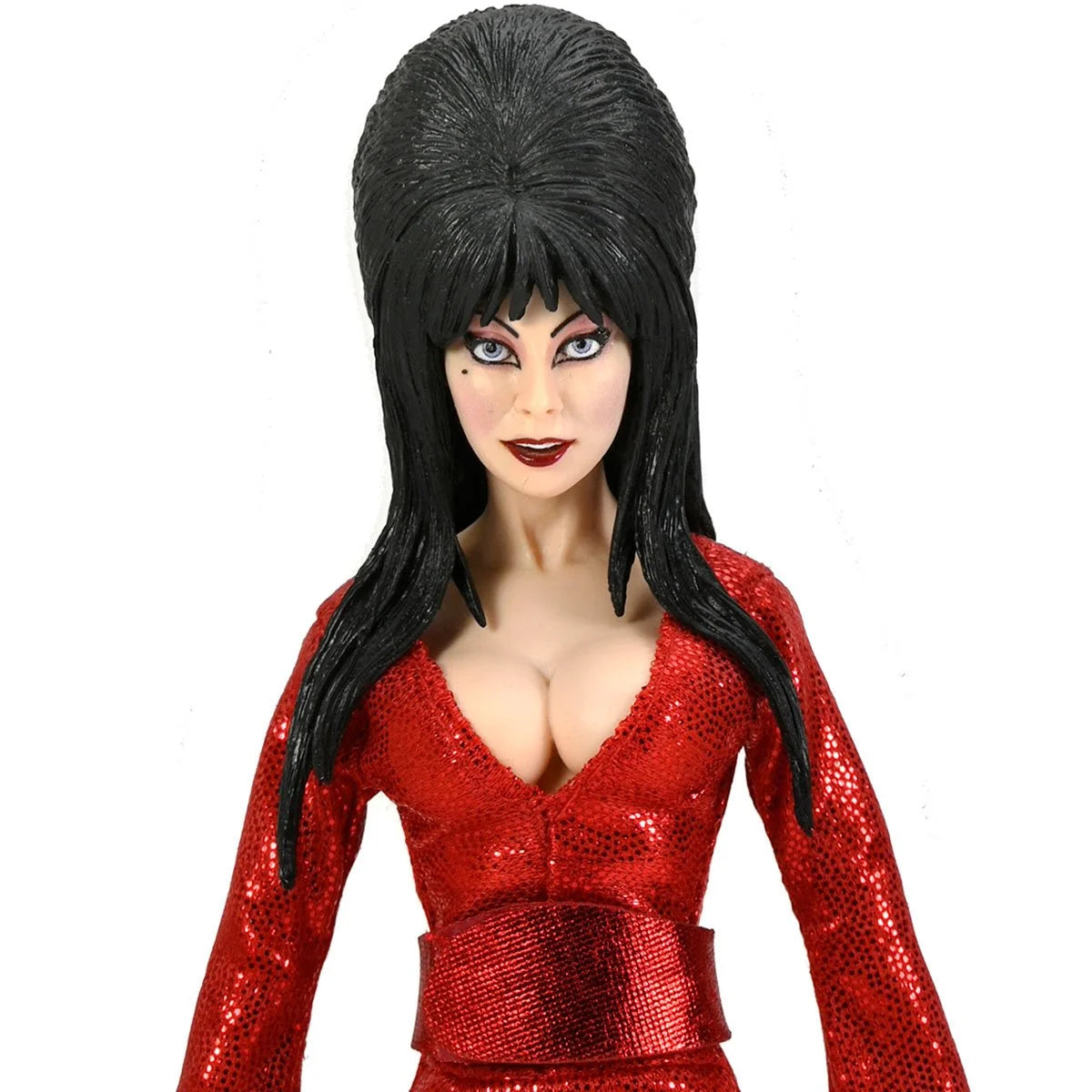 Elvira Red, Fright, and Boo - Mistress of the Dark 8-Inch Clothed Figure by Neca new in box collectible with red sequined dress