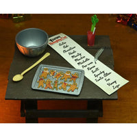 Elvira Very Scary Christmas - Mistress of the Dark 8-Inch Clothed Action Figure baking set with cookies, bowl, and naughty list by Neca