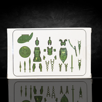 1:18 Scale Greek & Roman Mythology Emerald Green Accessory Set B (Translucent Customizer Kit for 3.75" - 4" Figures) by Boss Fight Studio Llc new in box