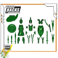1:18 Scale Greek & Roman Mythology Emerald Green Accessory Set B (Translucent Customizer Kit for 3.75" - 4" Figures) by Boss Fight Studio Llc new in box